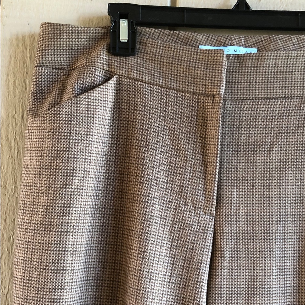 ANTONIO MELANI Brown Glen Plaid Women's Blazer & Pants Set - Picture 11 of 16